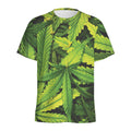 Cannabis Print Men's Athletic T-Shirt