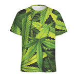 Cannabis Print Men's Sports T-Shirt