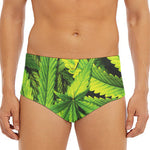 Cannabis Print Men's Triangle Swim Briefs