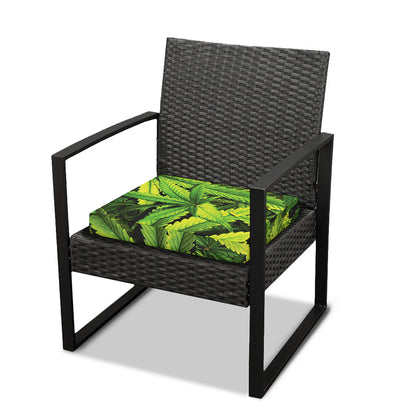 Cannabis Print Outdoor Seat Cushion Cover