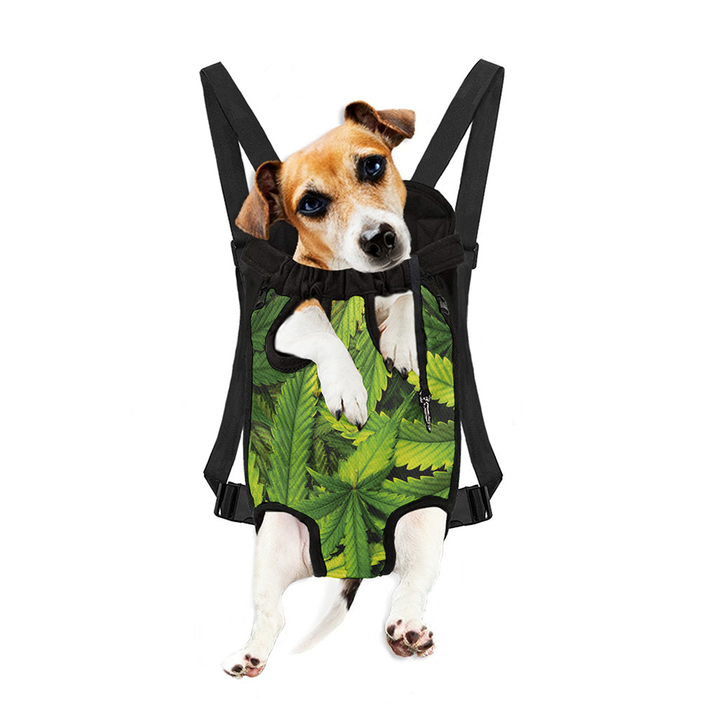 Cannabis Print Pet Carrier Backpack