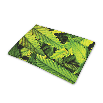Cannabis Print Pet Cooling Mat Cover
