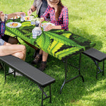 Cannabis Print Picnic Table Cover