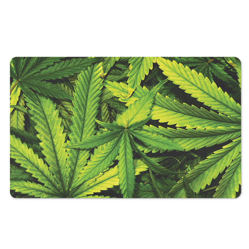 Cannabis Print Polyester Doormat