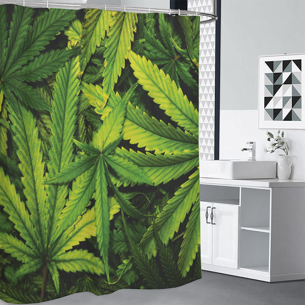 Cannabis Print Premium Shower Curtain