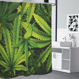 Cannabis Print Premium Shower Curtain