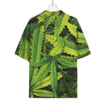 Cannabis Print Rayon Hawaiian Shirt