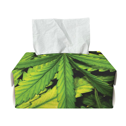 Cannabis Print Rectangle Tissue Box Cover