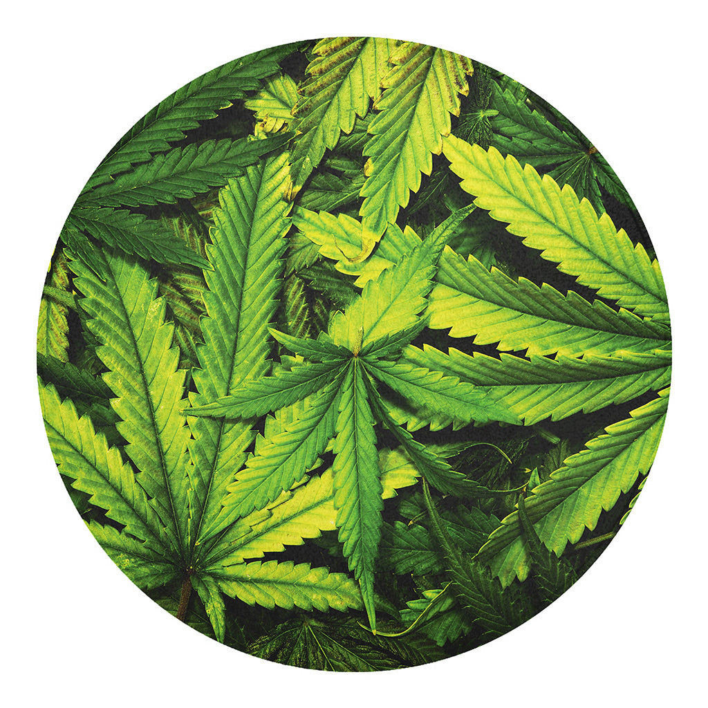 Cannabis Print Round Blanket