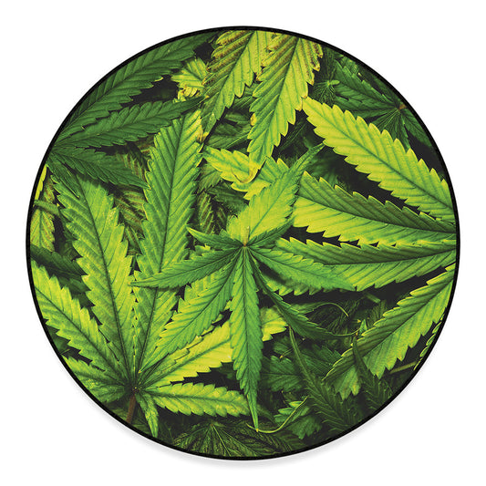 Cannabis Print Round Floor Mat