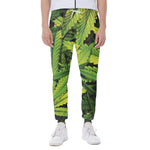 Cannabis Print Scuba Joggers