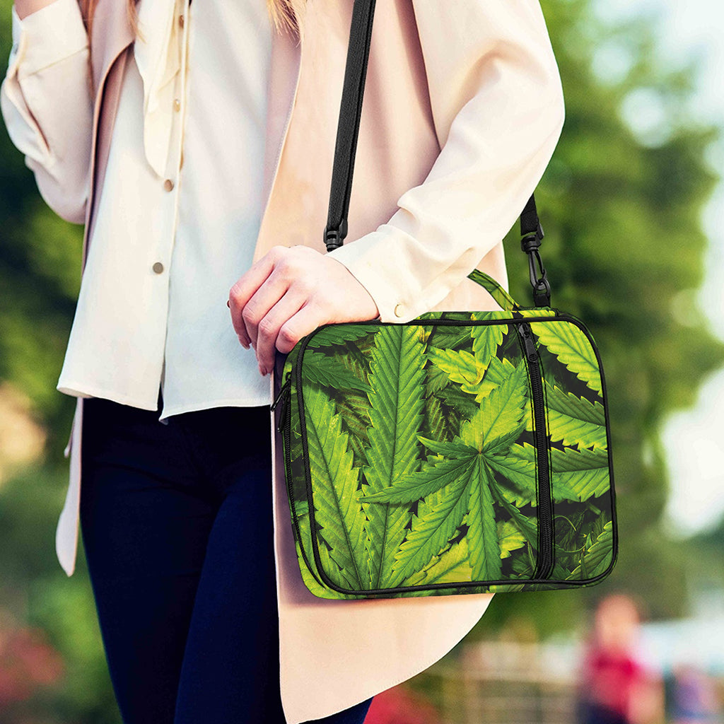 Cannabis Print Shoulder Strap Bible Bag