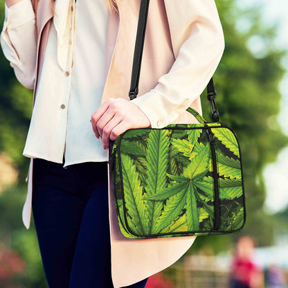 Cannabis Print Shoulder Strap Bible Bag