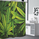 Cannabis Print Shower Curtain