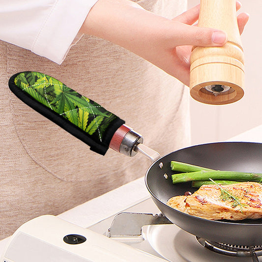 Cannabis Print Skillet Handle Cover