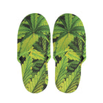 Cannabis Print Slippers