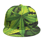 Cannabis Print Snapback Cap