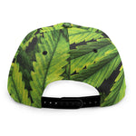 Cannabis Print Snapback Cap