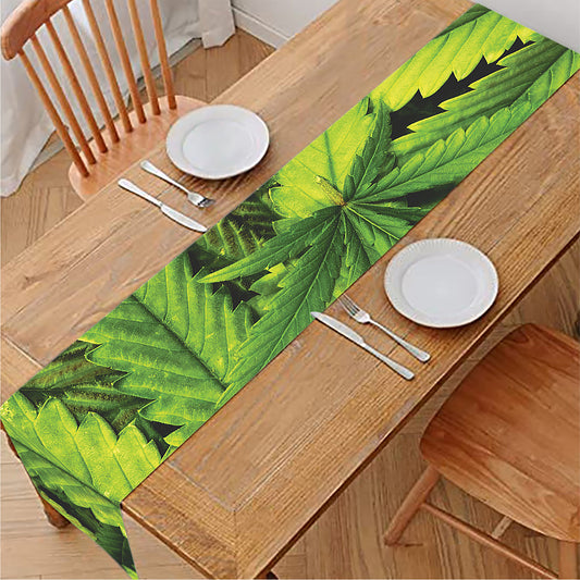 Cannabis Print Table Runner