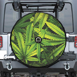 Cannabis Print Tire Cover With Camera Hole