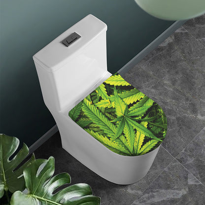 Cannabis Print Toilet Lid Cover