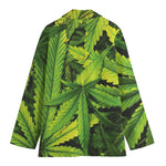 Cannabis Print Women's Blazer