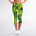 Cannabis Print Women's Capri Leggings