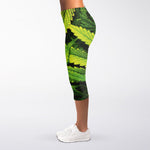 Cannabis Print Women's Capri Leggings