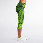 Cannabis Print Women's Capri Leggings