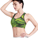 Cannabis Print Women's Sports Bra