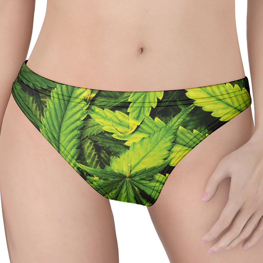 Cannabis Print Women's Thong