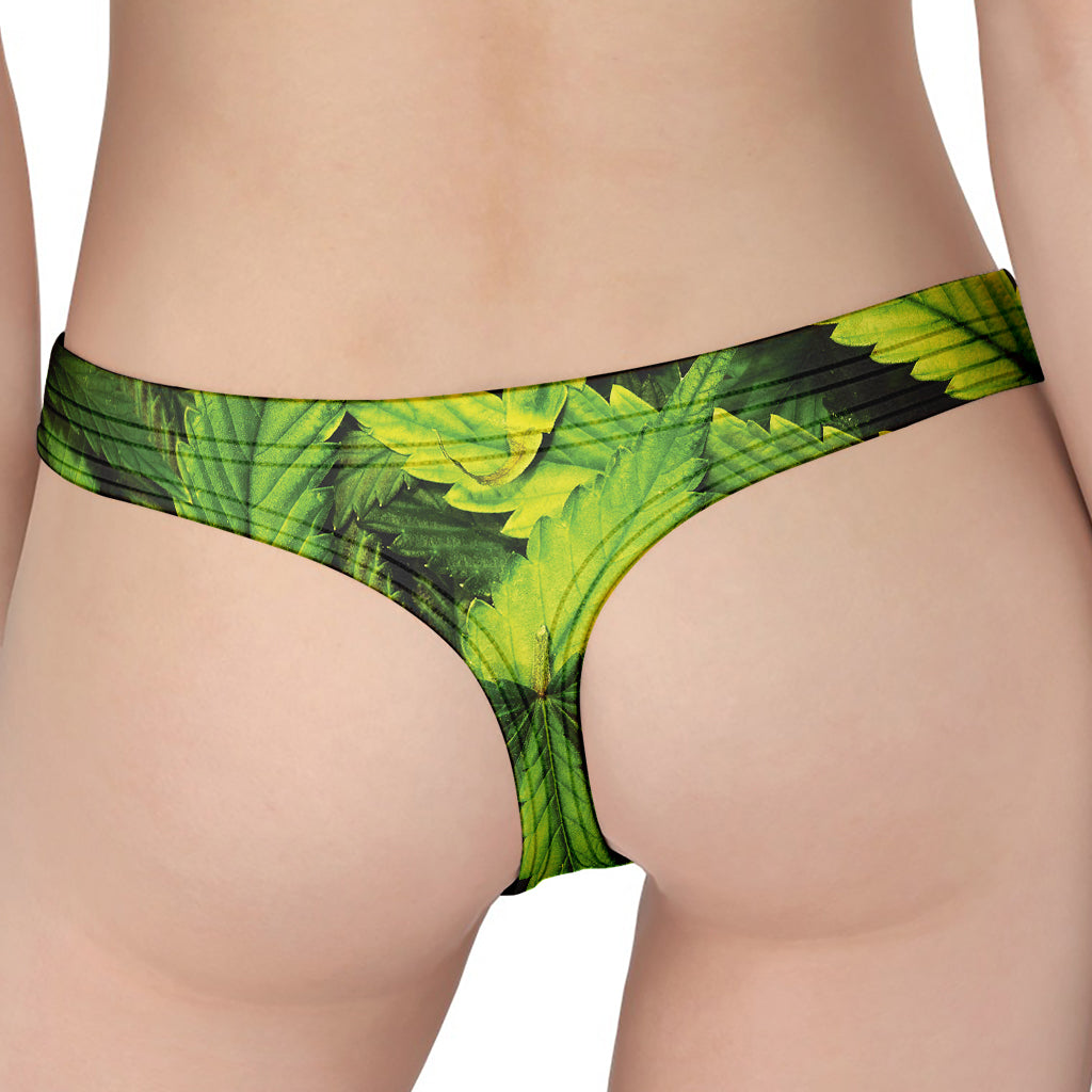 Cannabis Print Women's Thong