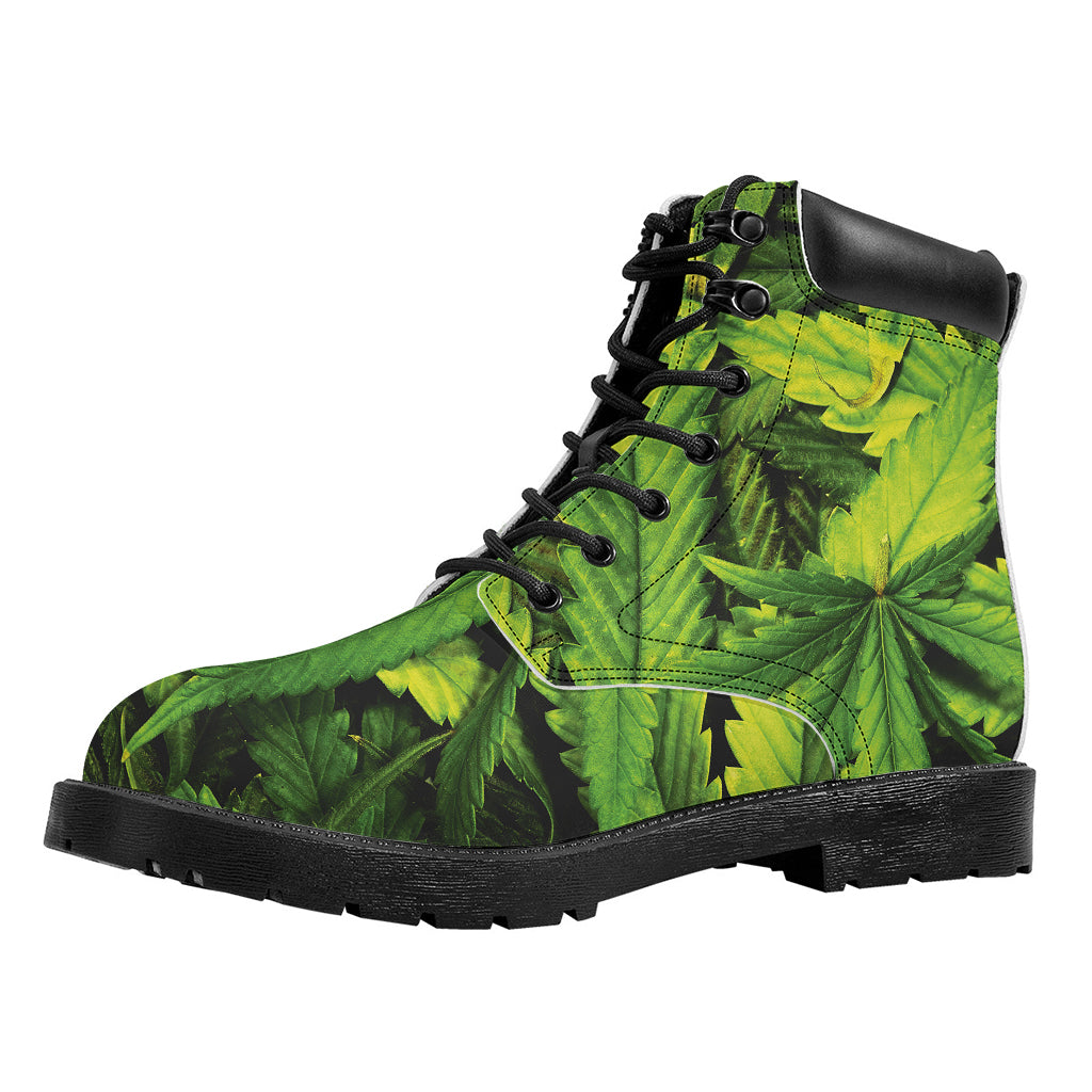 Cannabis Print Work Boots