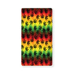 Cannabis Rasta Pattern Print Baby Crib Sheet