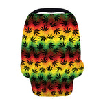 Cannabis Rasta Pattern Print Baby Seat Cover