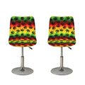 Cannabis Rasta Pattern Print Bar Stool Covers