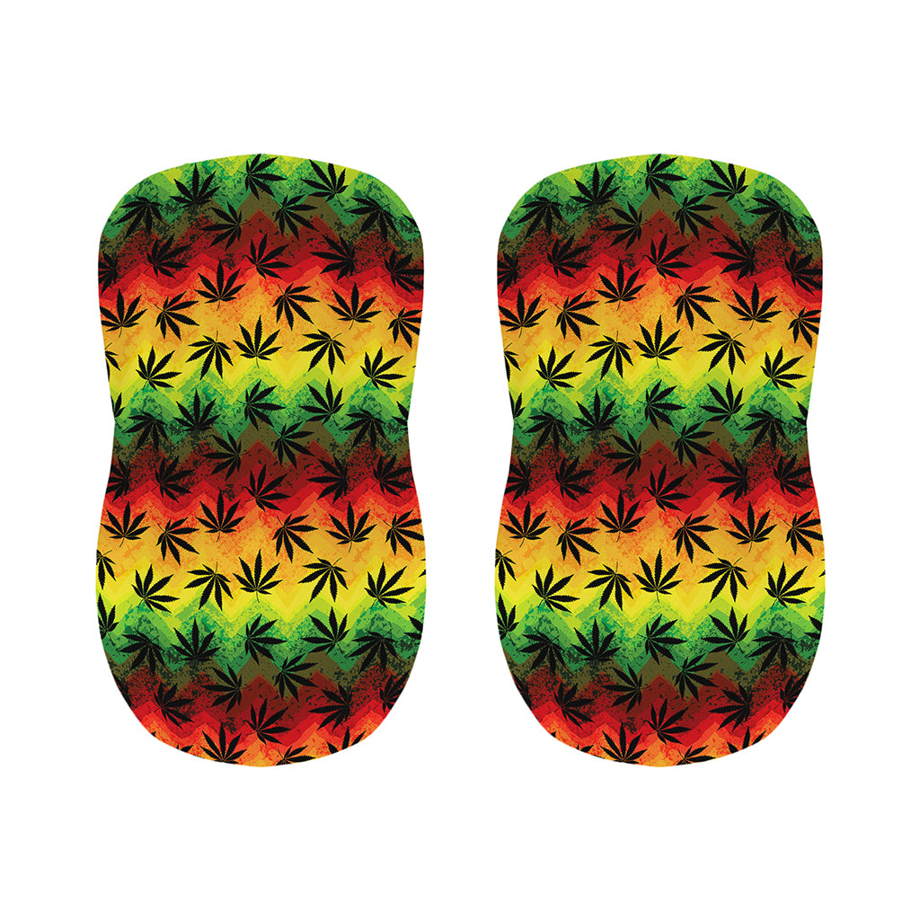 Cannabis Rasta Pattern Print Bar Stool Covers