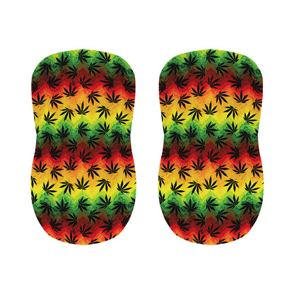 Cannabis Rasta Pattern Print Bar Stool Covers