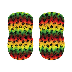 Cannabis Rasta Pattern Print Bar Stool Covers