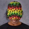 Cannabis Rasta Pattern Print Baseball Cap