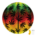 Cannabis Rasta Pattern Print Basketball