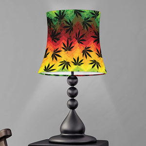 Cannabis Rasta Pattern Print Bell Lamp Shade