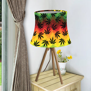 Cannabis Rasta Pattern Print Bell Lamp Shade