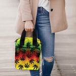 Cannabis Rasta Pattern Print Bible Tote Bag