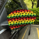 Cannabis Rasta Pattern Print Car Side Mirror Covers