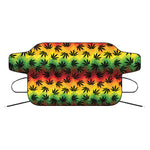 Cannabis Rasta Pattern Print Car Windshield Snow Cover