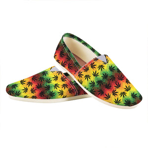 Cannabis Rasta Pattern Print Casual Shoes