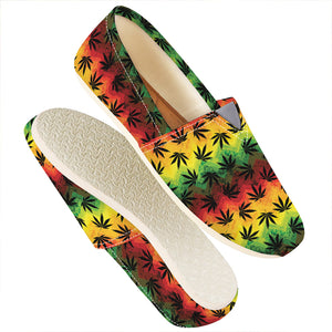 Cannabis Rasta Pattern Print Casual Shoes