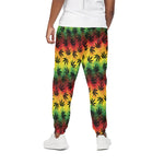 Cannabis Rasta Pattern Print Cotton Pants