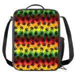 Cannabis Rasta Pattern Print Crossbody Lunch Bag